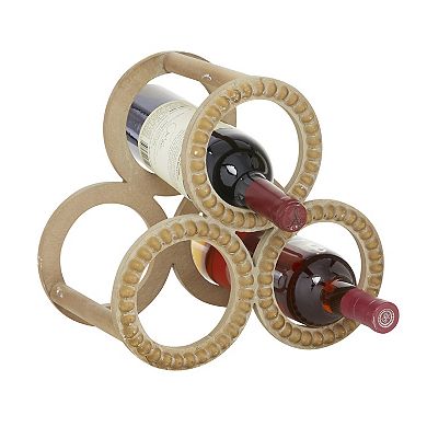 Stella & Eve Circular Wood Wine Rack