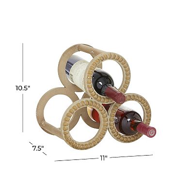 Stella & Eve Circular Wood Wine Rack