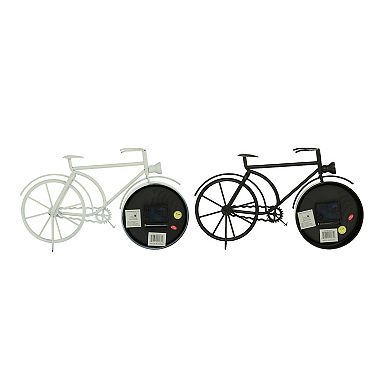 Stella & Eve Bicycle Iron Clock 2-piece set