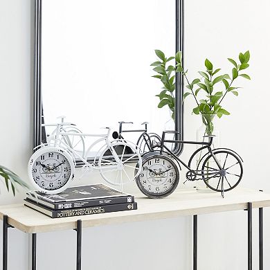 Stella & Eve Bicycle Iron Clock 2-piece set