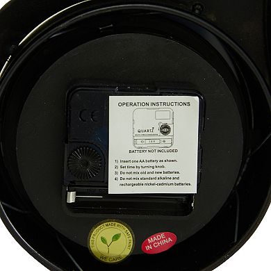 Stella & Eve Vespa Iron Clock 2-piece set