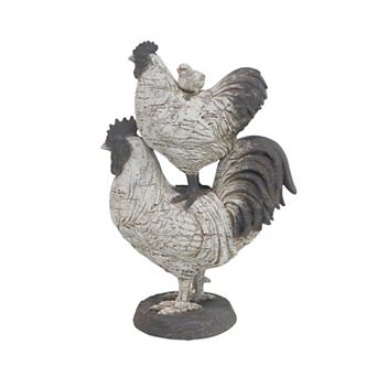Stella & Eve Polystone Rooster Sculpture