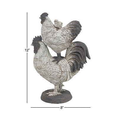Stella & Eve Polystone Rooster Sculpture