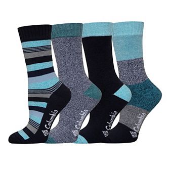 Women's Columbia Stripe Moisture Control Crew Socks