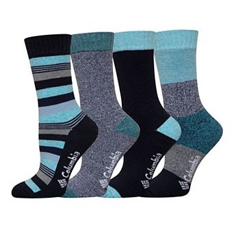 Women's Columbia Stripe Moisture Control Crew Socks