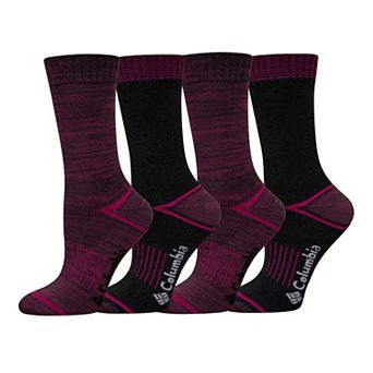Women's Columbia Stripe Moisture Control Crew Socks