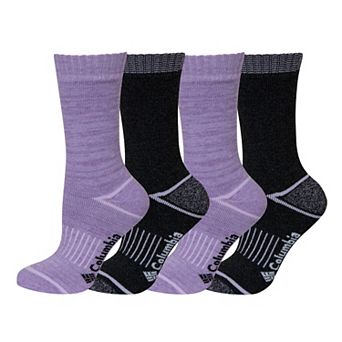 Women's Columbia Stripe Moisture Control Crew Socks