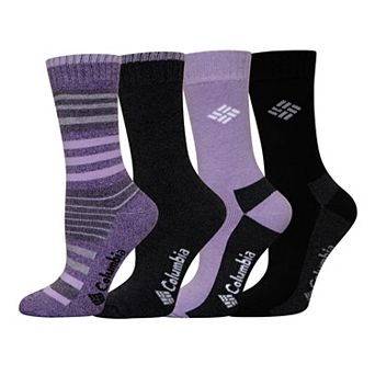 Women's Columbia Stripe Moisture Control Crew Socks