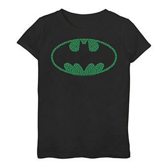 Girls 7-16 DC Comics Batman Logo Clover Fill Tee