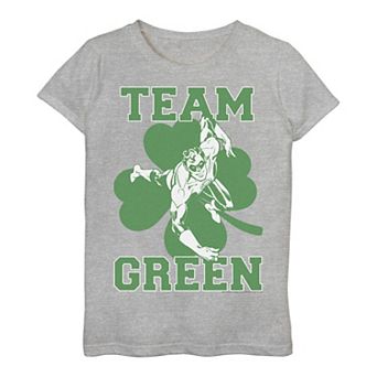 Girls 7-16 DC Comics St. Patrick's Day Green Lantern Team Green Tee