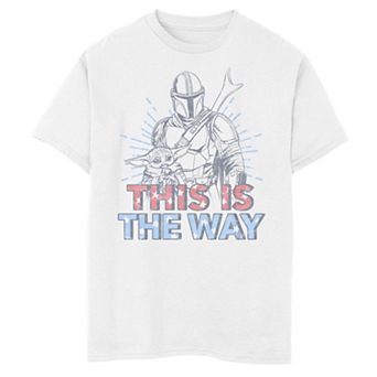 Boys 8-20 Star Wars: The Mandalorian Fourth Of July Mando & The Child Graphic Tee