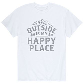 Men's Outside Is My Happy Place Tee