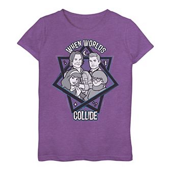 Girls 7-16 Scooby-Doo Scoobynatural Group Shot When Worlds Collide Tee