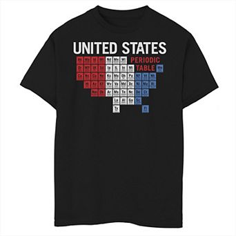 Boys 8-20 United States Periodic Table Graphic Tee
