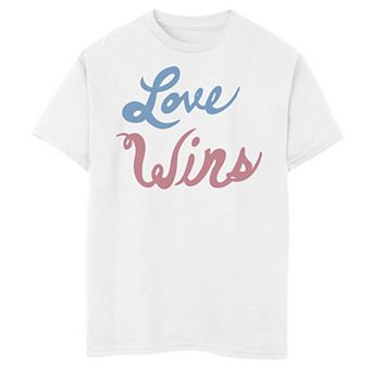 Boys 8-20 Americana Love Wins Red White and Blue Graphic Tee