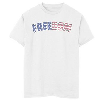 Boys 8-20 Americana Red White and Blue Freedom Graphic Tee