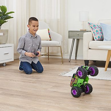 Monster Jam Official Grave Digger Freestyle Force Remote Control Car Monster Truck Toy