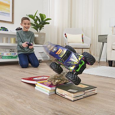 Monster Jam Official Grave Digger Freestyle Force Remote Control Car Monster Truck Toy