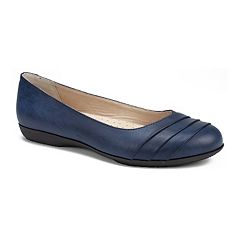 Navy cheap blue flats