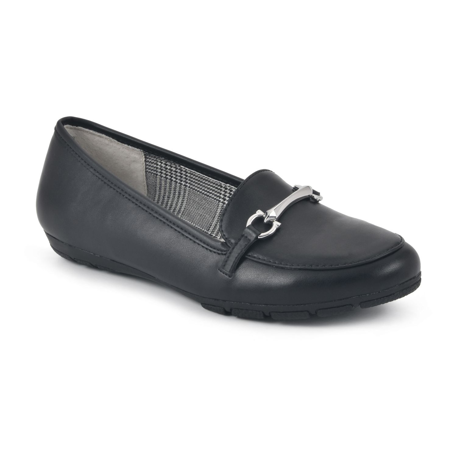 white mountain leather loafers