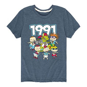 Boys 8-20 Rugrats 90's Dance Graphic Tee