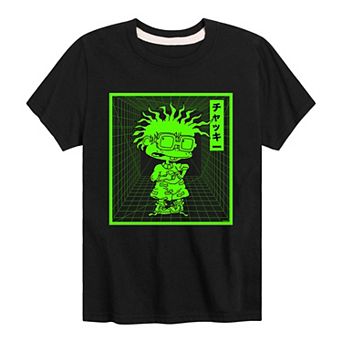 Boys 8-20 Rugrats Chuckie Grid Graphic Tee