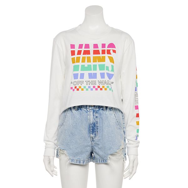 vans rainbow long sleeve shirt