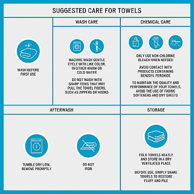 Beautyrest Plume 750 Gsm 6-Piece Cotton Antimicrobial Towel Set
