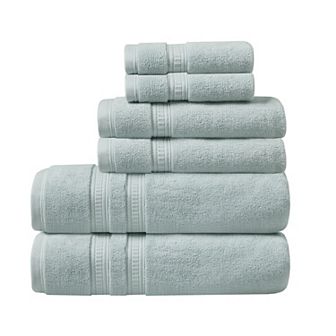 Beautyrest Plume 6 pc Cotton Antimicrobial Bath Towel Set