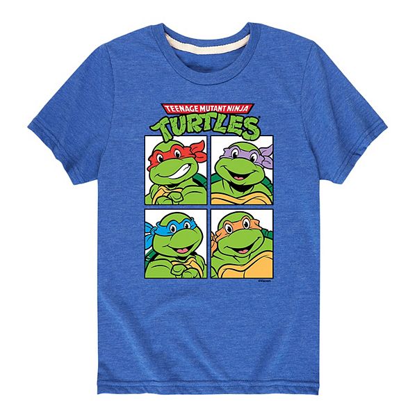 Boys 8-20 TMNT Group Blocks Graphic Tee