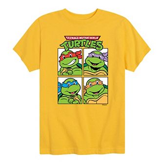 Boys 8-20 TMNT Group Blocks Graphic Tee