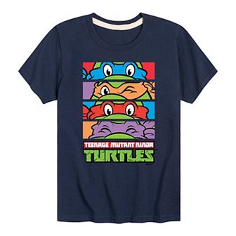 Boys 8-20 TMNT Stacked Faces Graphic Tee