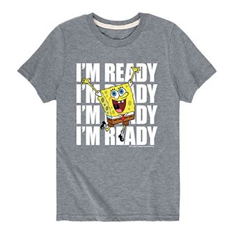 Boys 8-20 Spongebob Squarepants I'm Ready Graphic Tee