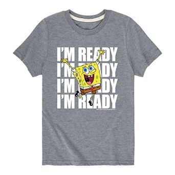 Boys 8-20 Spongebob Squarepants I'm Ready Graphic Tee