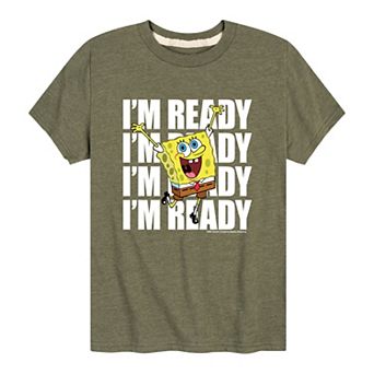 Boys 8-20 Spongebob Squarepants I'm Ready Graphic Tee