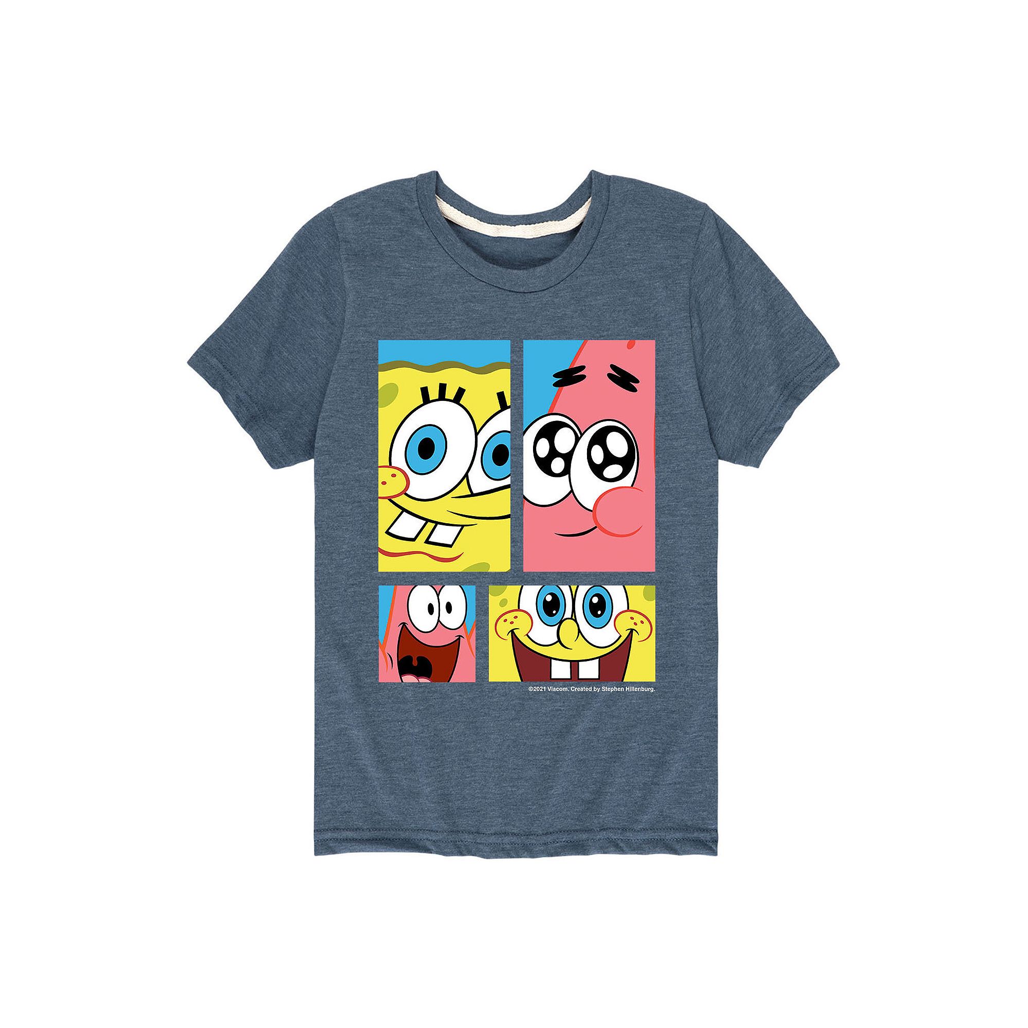 Boys 8-20 Spongebob Squarepants Character Grid Graphic Tee, Boys, Size: Sm