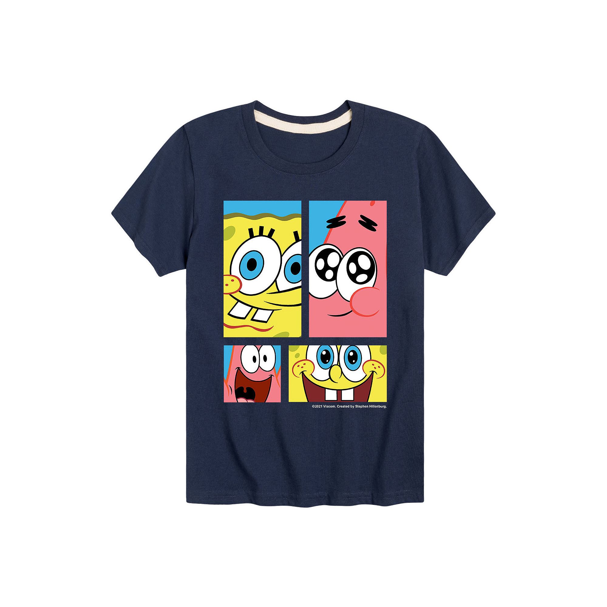 Boys 8-20 Spongebob Squarepants Character Grid Graphic Tee, Boys, Size: Sm