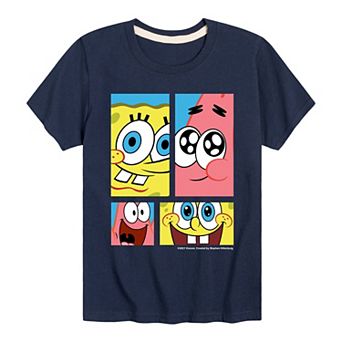 Boys 8-20 Spongebob Squarepants Character Grid Graphic Tee