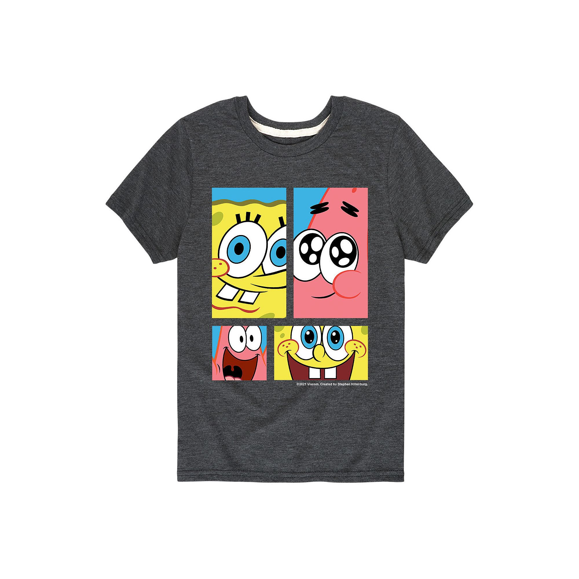 Boys 8-20 Spongebob Squarepants Character Grid Graphic Tee, Boys, Size: Sm