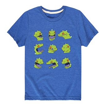Boys 8-20 Rugrats Reptar Heads Graphic Tee
