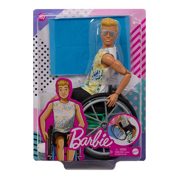 radar plotseling Associëren Barbie® Fashionistas Ken Wheelchair Fashion Doll and Accessories Set