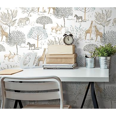 RoomMates On The Savanna Peel and Stick Wallpaper