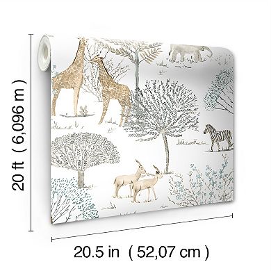 RoomMates On The Savanna Peel and Stick Wallpaper