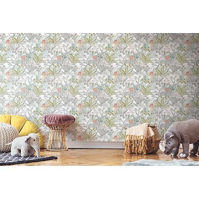 RoomMates Flowering Desert Peel and Stick Wallpaper