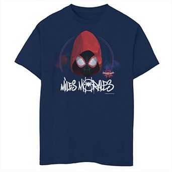 Boys 8-20 Marvel Into The Spiderverse Spider-Man Red Hood Graphic Tee
