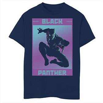 Boys 8-20 Marvel Black Panther Halftone Pop Art Poster Graphic Tee
