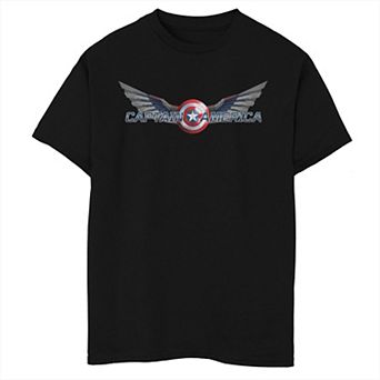Boys 8-20 Marvel: Falcon & The Winter Soldier Falcon Captain America Shield Graphic Tee