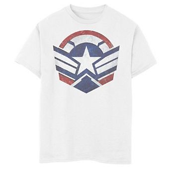 Boys 8-20 Marvel: Falcon & The Winter Soldier Wings Shield Logo Graphic Tee
