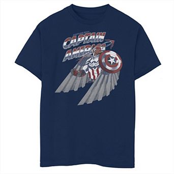 Boys 8-20 Marvel: Falcon & The Winter Soldier Sketch Portrait Graphic Tee