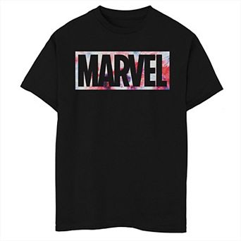 Boys 8-20 Marvel Original Logo Tie-Dye Brick Graphic Tee